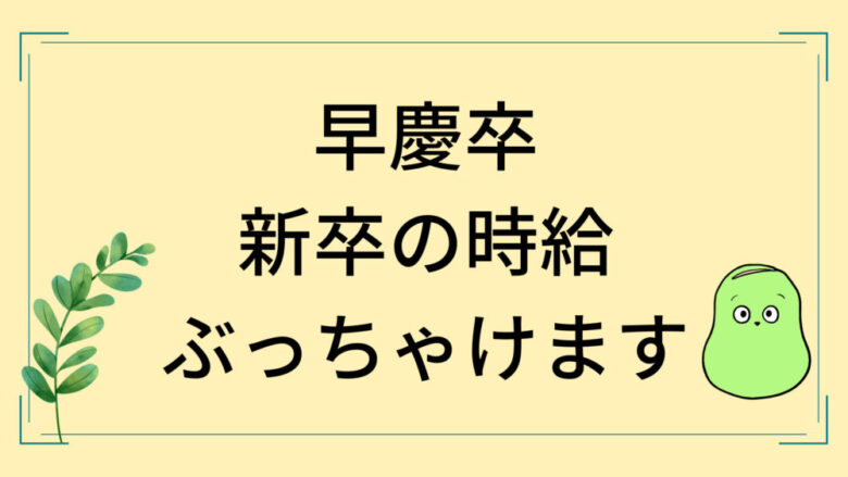 新入社員 年収から時給を計算してみた 現状把握 しょーてぃブログ
