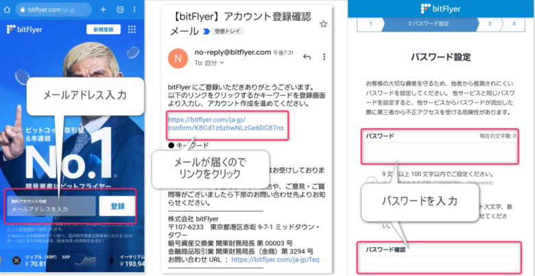 bitFlyer登録手順