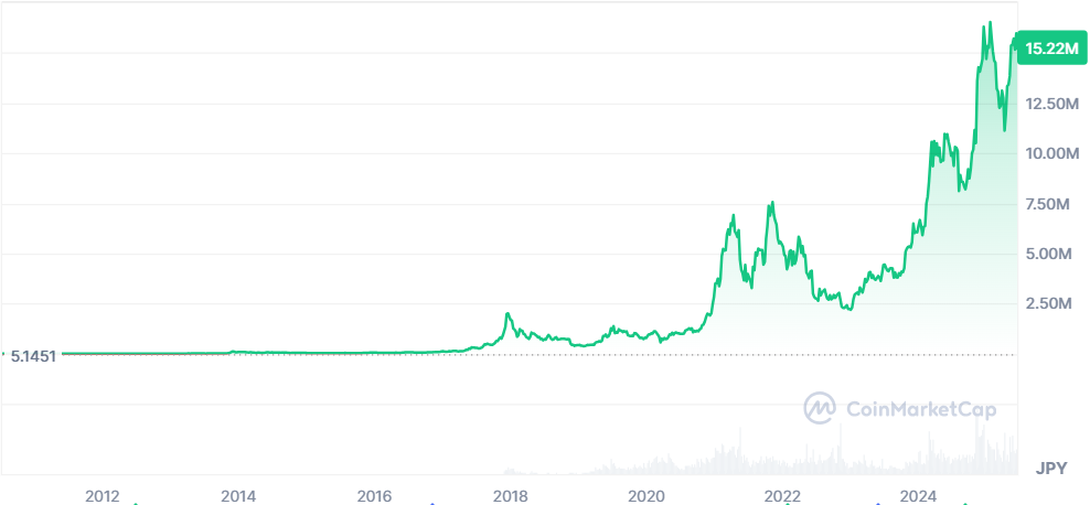 ビットコインのチャート図